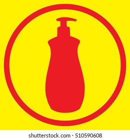 Liquid soap bottle icon