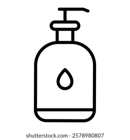 Liquid soap bottle icon Black and white logo