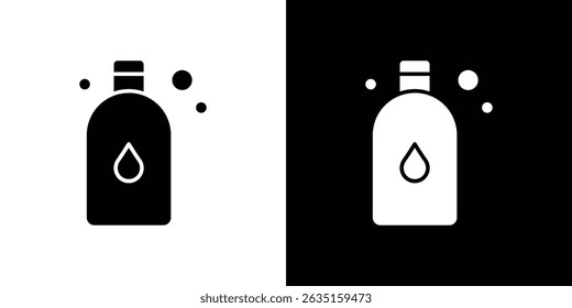 Liquid soap bottle icon concept, vector illustration