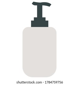 Liquid soap bottle icon. Hand washing - Vector