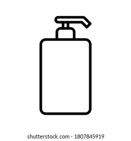 Liquid soap bottle ideas. Hand soap vector icon isolated on white background