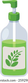 Liquid soap bottle vector illustration