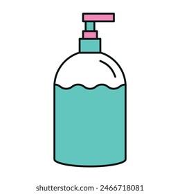 Icono de color de jabón líquido Plantillas de diseño de Vector simples y modernas