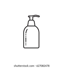 Liquid soap container outline icon