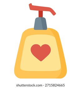 Diseño de Plantilla de Ilustración vectorial de color plano limpio de la botella del dispensador de jabón líquido