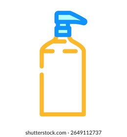 liquid soap dispenser pump color icon vector. liquid soap dispenser pump sign. isolated symbol illustration
