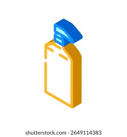liquid soap dispenser pump isometric icon vector. liquid soap dispenser pump sign. isolated symbol illustration
