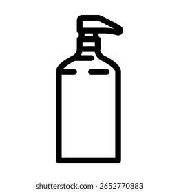 liquid soap dispenser pump line icon vector. liquid soap dispenser pump sign. isolated contour symbol black illustration
