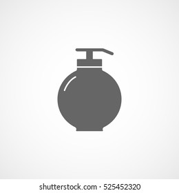 Liquid Soap Flat Icon On White Background
