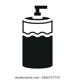 Plantillas de diseño de Vector de iconos de glifo de jabón líquido simples y modernas
