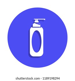 Liquid Soap icon in badge style. One of Barber collection icon can be used for UI, UX