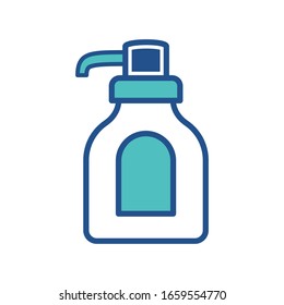 liquid soap icon design, flat style icon collection
