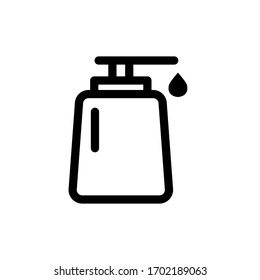 plantilla de diseño de icono de jabón líquido. Estilo moderno, vectoriales 10