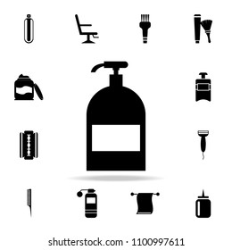 liquid soap icon. Detailed set of barber tools. Premium graphic design. One of the collection icons for websites, web design, mobile app on white background