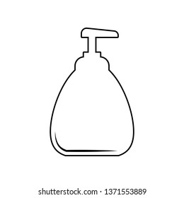 liquid soap icon. Element of Beauty salon for mobile concept and web apps icon. Outline, thin line icon for website design and development, app development