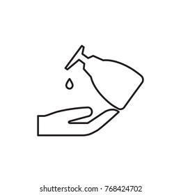 liquid soap icon illustration isolated vector sign symbol