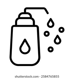 Liquid Soap icon illustration in line style. Perfect for website mobile app presentation. Suitable for any user interface and user experience