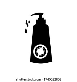 liquid soap icon. illustration vector
