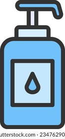 Liquid Soap Icon image. Suitable for mobile application.