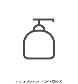 Liquid soap icon isolated on white background. Soap bottle symbol modern, simple, vector, icon for website design, mobile app, ui. Vector Illustration