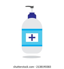 Liquid soap icon logo design is suitable for health design purposes, hospitals, health centers, clinics, etc. hand sanitizer icon. health elements