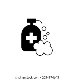 liquid soap icon in Microbes set