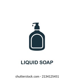 Liquid Soap icon. Monochrome simple icon for templates, web design and infographics