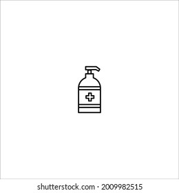 icono de jabón líquido sobre fondo blanco