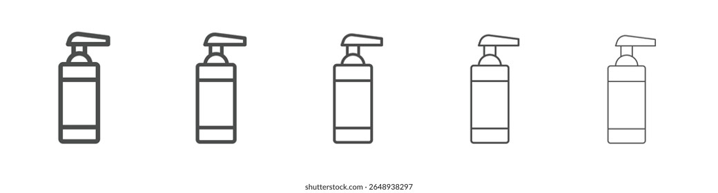 liquid soap icon simple isolated vector sign
