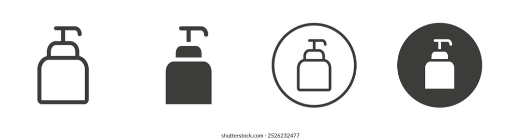 Liquid soap icon Simple outline vector logo