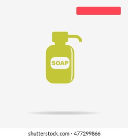 Liquid soap icon. Vector concept illustration for design.