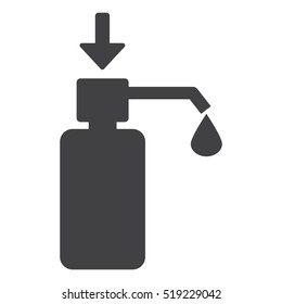 Liquid Soap Icon Vector flat design style