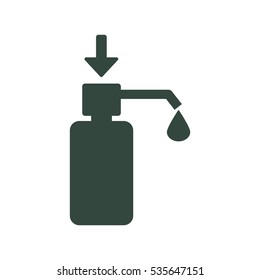 Liquid Soap Icon Vector flat design style