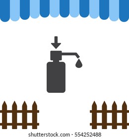 Liquid Soap Icon Vector flat design style