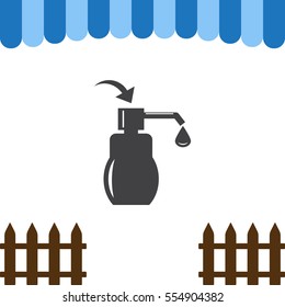 Liquid Soap Icon Vector flat design style