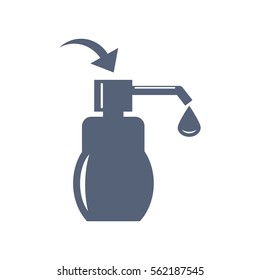 Liquid Soap Icon Vector flat design style