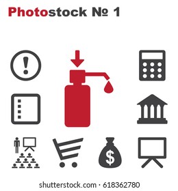 Liquid Soap Icon Vector flat design style