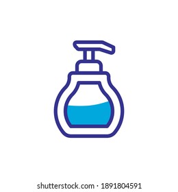 liquid soap icon vector glyph style design 