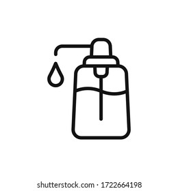 Liquid soap icon vector. Hand sanitizer sign