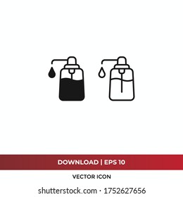 Liquid soap icon vector. Hand sanitizer sign