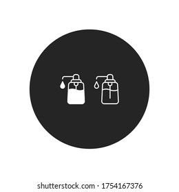 Liquid soap icon vector. Hand sanitizer sign