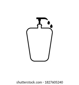liquid soap icon vector illustration logo template