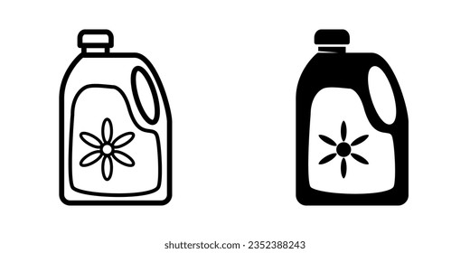 Ilustración vectorial del icono del jabón líquido.