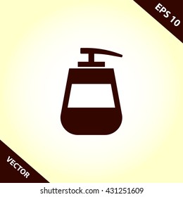 liquid soap icon. liquid soap vector illustration
