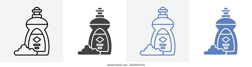 liquid soap icon vector set use for web