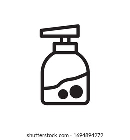 Symbol für die Vektorillustration von Flüssigseife
