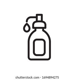 plantilla de símbolo vector de icono de jabón líquido