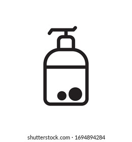 plantilla de símbolo vector de icono de jabón líquido