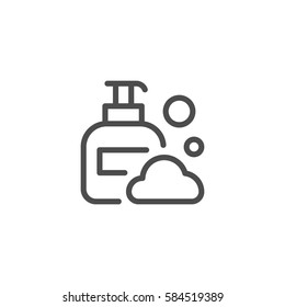 Liquid soap line icon