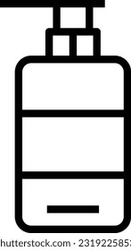 Liquid Soap Line Icon, Vector Icon
